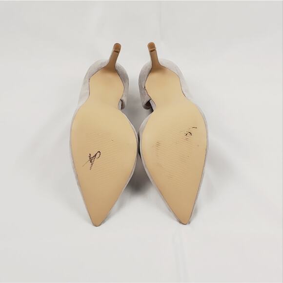 Steve Madden Felicity Gray Suede D’Orsay Stiletto Pumps Size 8.5 Heels - Picture 5 of 5